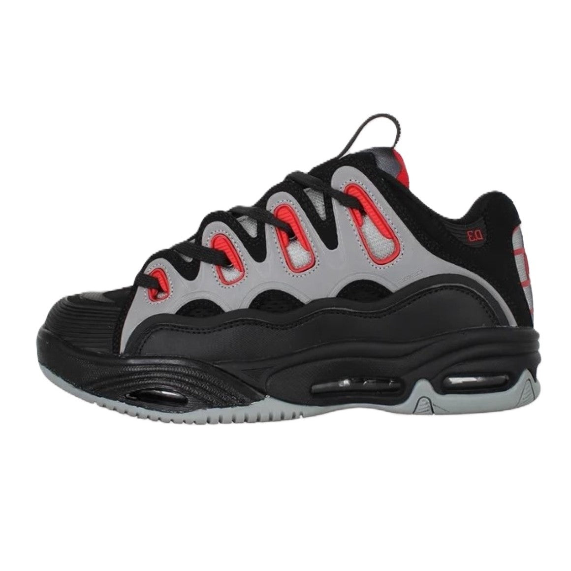 Zapatillas Osiris D3 2001 para Hombre – Negro/Gris/Rojo