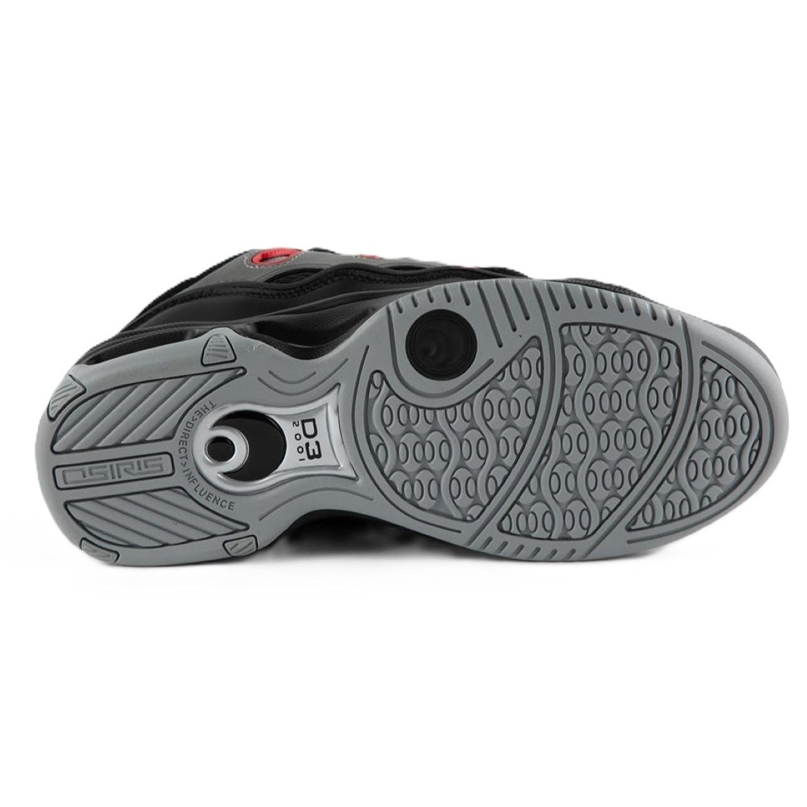 Zapatillas Osiris D3 2001 para Hombre – Negro/Gris/Rojo