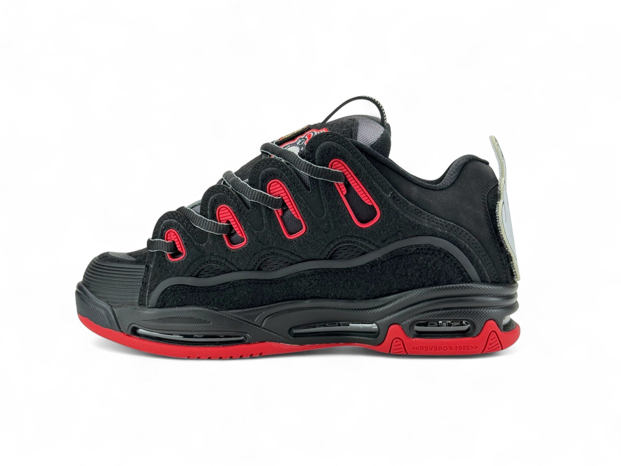 Zapatilla Osiris D3 2001 Hombre Black/Red/Velcro