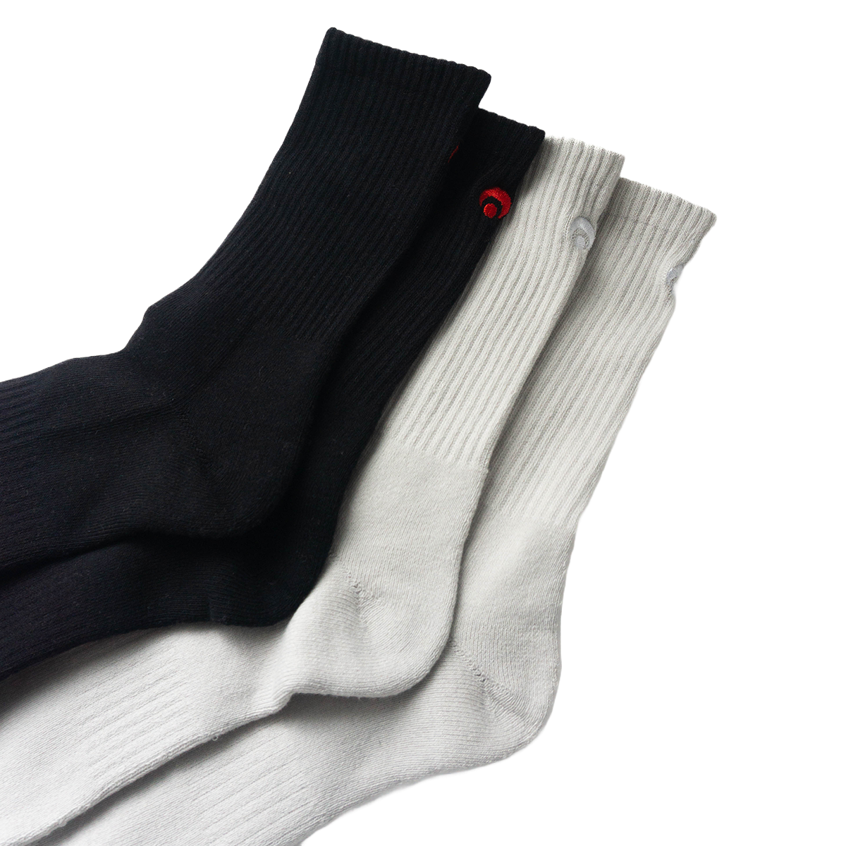 Calcetines Crew Bipack Gris/Negro