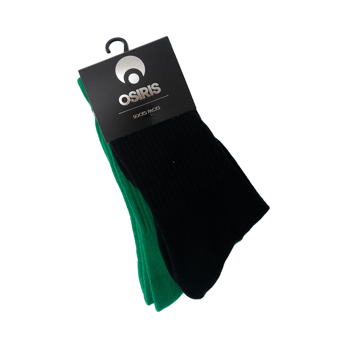 Calcetines Crew Bipack Negro/Verde