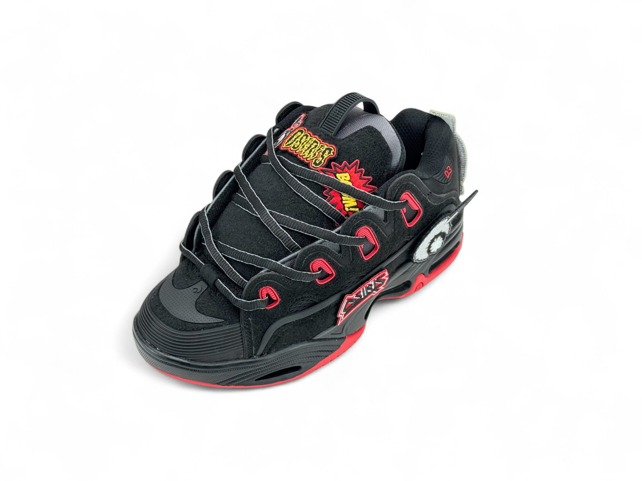 Zapatilla Osiris D3 2001 Hombre Black/Red/Velcro