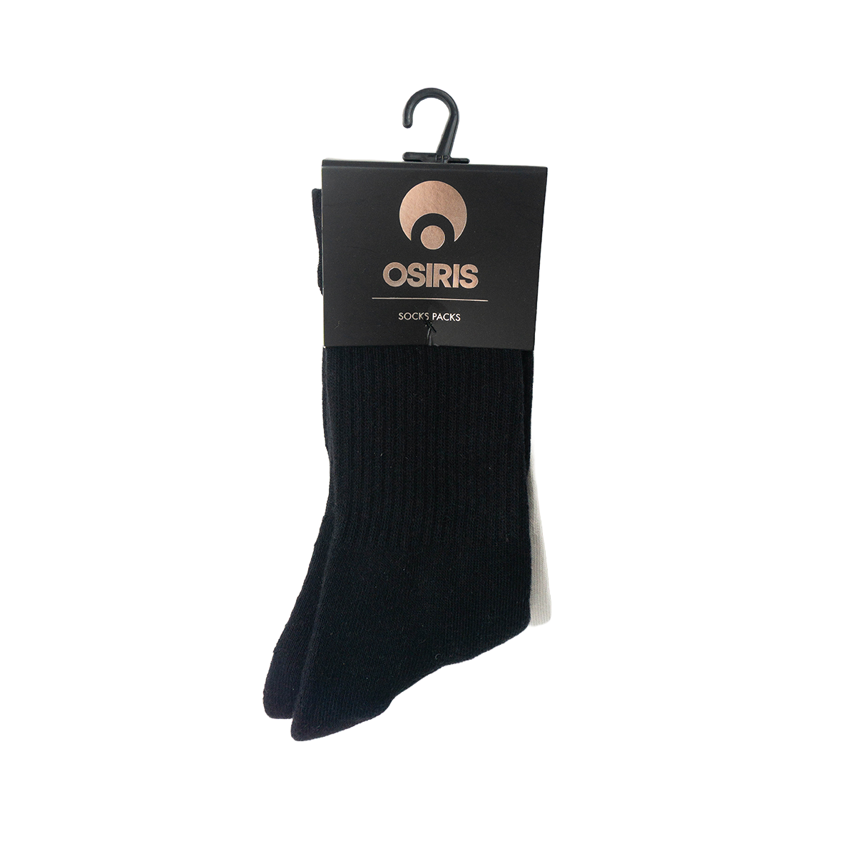 Calcetines Crew Bipack Gris/Negro